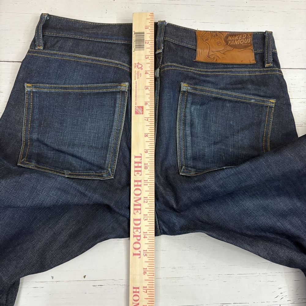 NakedFamous Jeans Skinny Guy Selvedge Mens 31x34 Left Hand Twill - Picture 15 of 16